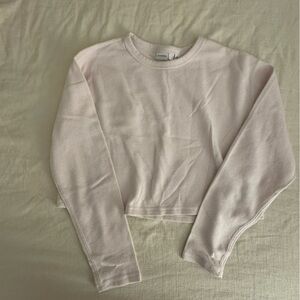 Aritzia Light Pink Crop Top
